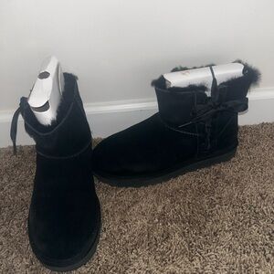 UGG Black Fur-Lined Boots